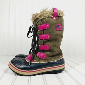 Sorel Kids' Pink and Brown Winter Boots